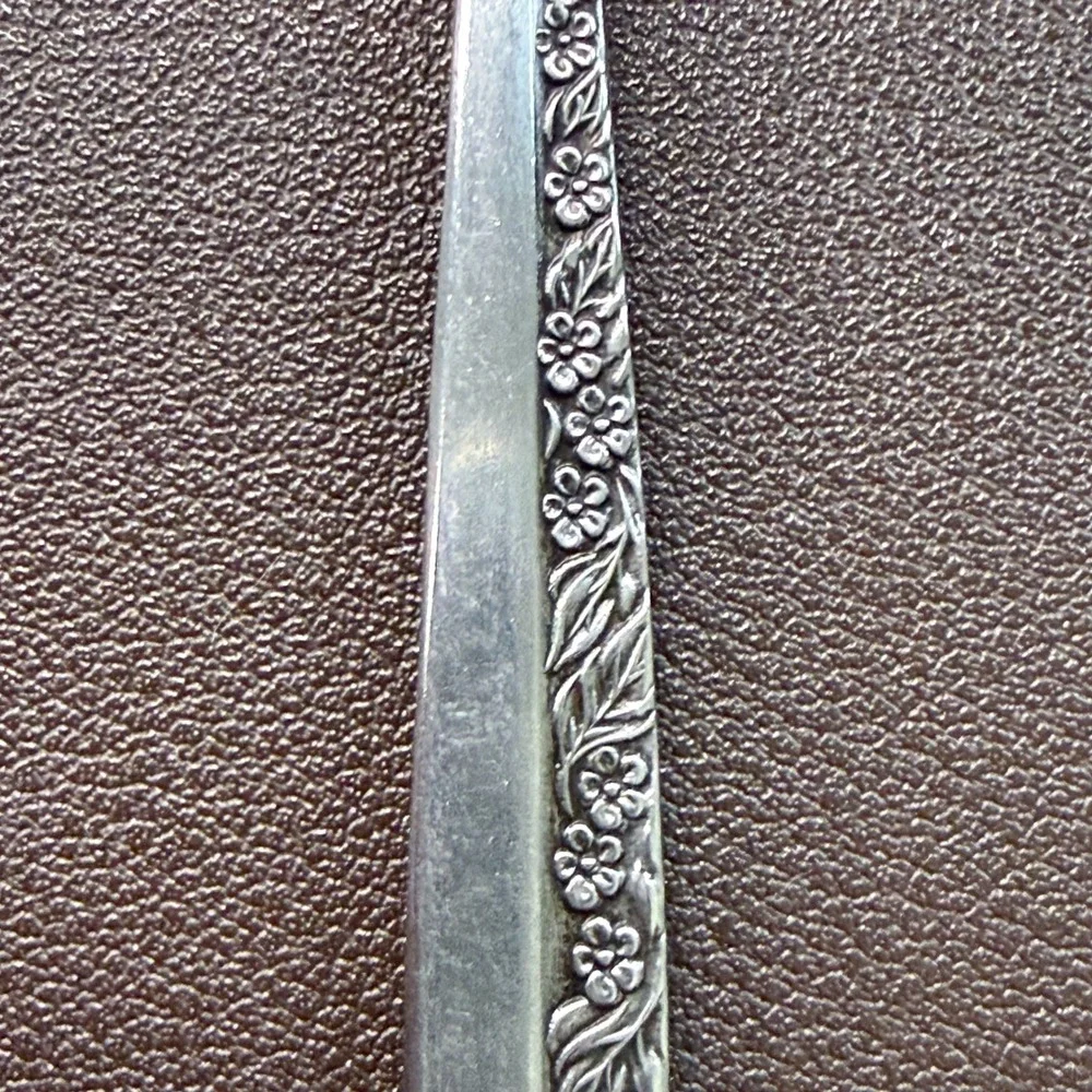 Coventry‎ Stainless Japan Floral Jam Jelly Spoon Notched Leaf Bowl 6 Inch